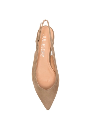 Julie Dee slingback flat pumps - Neutrals