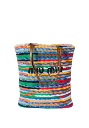 Miu Miu crocheted tote bag - Blue