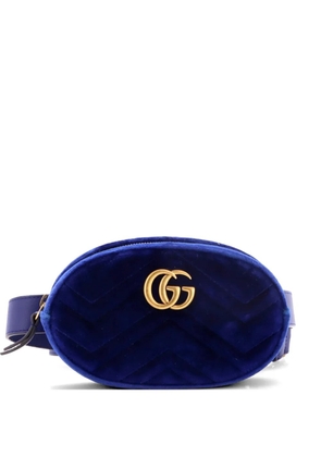 Gucci Pre-Owned GG Marmont Matelasse Velvet belt bag - Blue