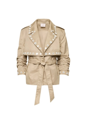 Cinq A Sept Yates short trench jacket - Neutrals