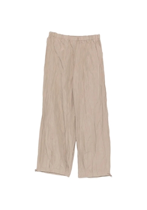 Gongdid Design elasticated-waistband trousers - Neutrals