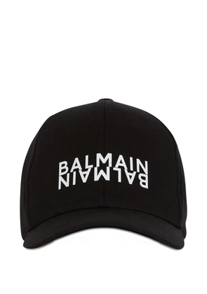 Balmain print cotton cap - Black