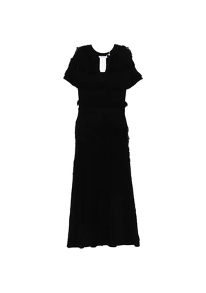 Max Mara Grazia fringed midi dress - Black