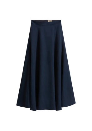 Woolrich pleated maxi skirt - Blue