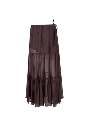 TWINSET tiered ruffled skirt - Brown