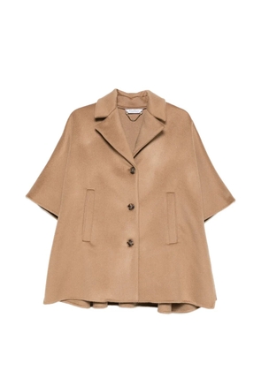 Max Mara Mxagocce buttoned coat - Brown