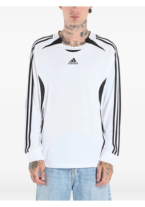 adidas long-sleeved striped T-shirt - White