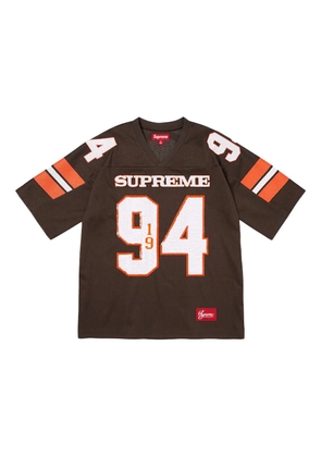 Supreme Sequin Football jersey T-shirt - Brown