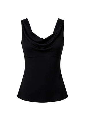 SILK95FIVE Paris cowl-neck sleeveless top - Blue