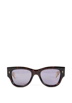 Jacques Marie Mage Chelsea geometric-frame sunglasses - Brown