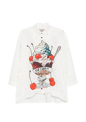 alessandro enriquez printed shirt - White