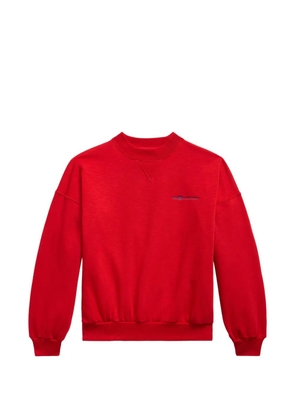 Polo Ralph Lauren logo crew neck sweatshirt - Red