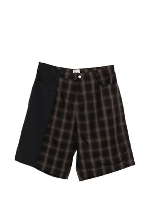 Arte Antwerp plaided shorts - Brown