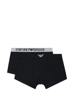 Emporio Armani logo boxers set of two - Black