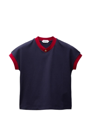 Versace stretch cotton-jersey T-shirt - Blue