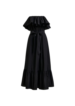 Essentiel Antwerp ruffled belted maxi dress - Black