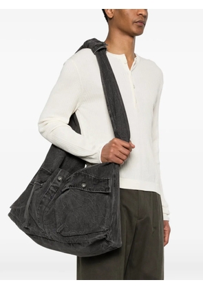 Feng Chen Wang flap-pockets shoulder bag - Grey