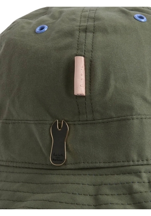 Barbour x Paul Smith embroidery-detail bucket hat - Green