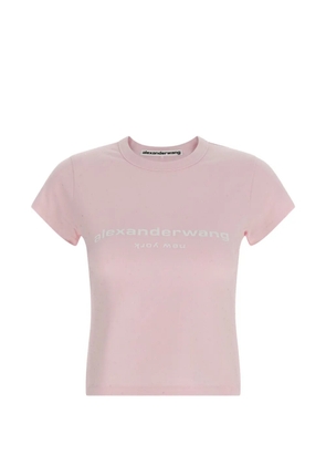 Alexander Wang logo-detail T-shirt - Pink