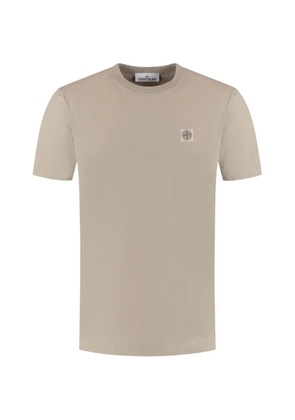 Stone Island round-neck logo-patch T-shirt - Neutrals