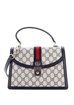 Gucci Pre-Owned Ophidia Flap Top Handle Bag GG Coated Canvas Small satchel - Blue