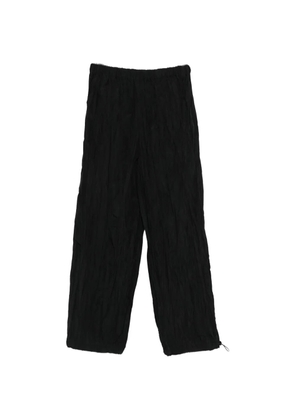 Gongdid Design drawstring wide-leg trousers - Black