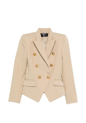 Balmain six-button blazer - Neutrals