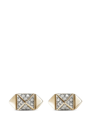 John Hardy Icon stud diamond earrings - Gold
