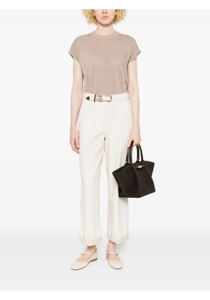 Peserico crew-neck top - Neutrals