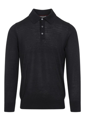 Brunello Cucinelli fine-knit polo shirt - Grey