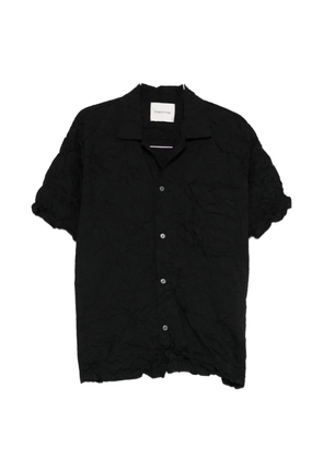 Gongdid Design textured buttoned shirt - Black