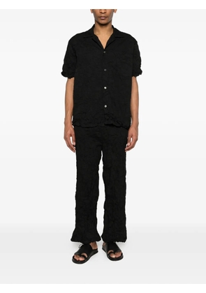 Gongdid Design textured buttoned shirt - Black