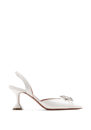 Amina Muaddi Rosie slingback pumps - White