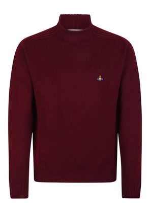 Vivienne Westwood ribbed logo sweater - Red