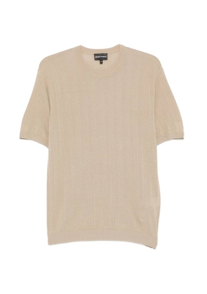 Emporio Armani knitted short-sleeve T-shirt - Neutrals