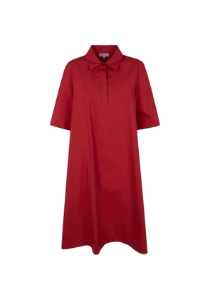 Antonelli polo-collar dress - Red
