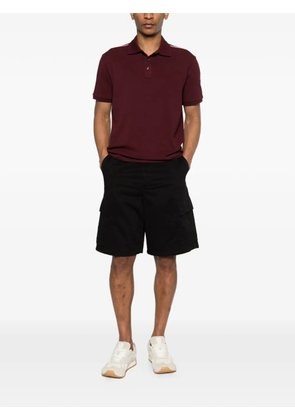 Moncler stripe-detail polo shirt - Red