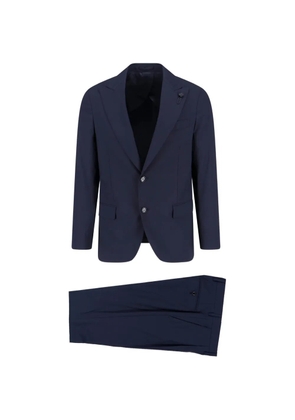 Lardini single-breasted virgin wool suit - Blue