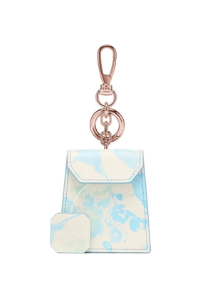 Maison Margiela floral-print keyring - Blue