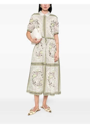 Tory Burch paisley-print midi dress - Green