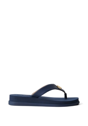 Polo Ralph Lauren logo plaque sandals - Blue