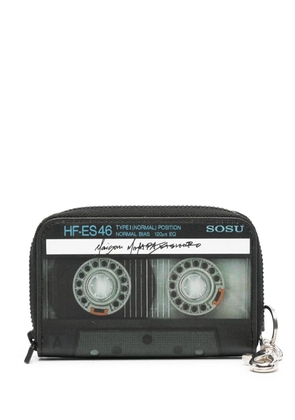 Maison MIHARA YASUHIRO graphic-print leather wallet - Black