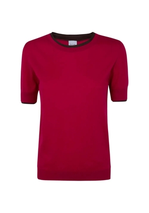 Paul Smith contrasting-trim T-shirt - Red