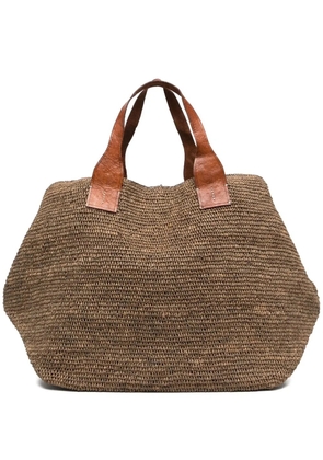 IBELIV ribbed tote bag - Brown