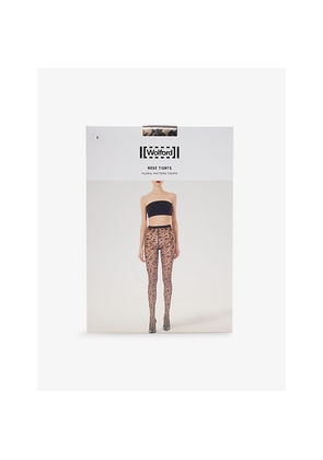 Womens Wolford Italia S.R.L. 20-Denier Rose Stretch-Woven Tights