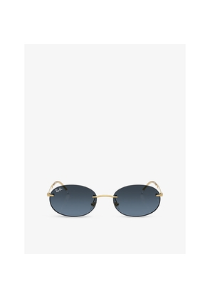 Ray-Ban Rb3767 Oval-Frame Metal Sunglasses