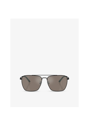 Oliver Peoples Ov1362S Square-Frame Metal Sunglasses