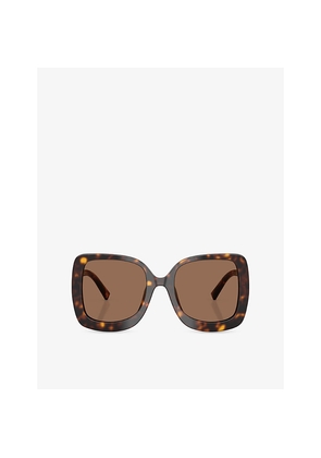 Womens Dolce & Gabbana Dg4513 Square-Frame Tortoiseshell Acetate Sunglasses