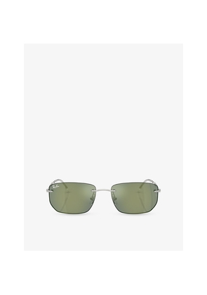 Ray-Ban Rb3768 Irregular Metal Sunglasses