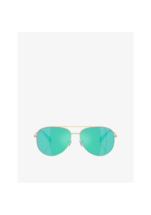 Michael Kors Mk1172 Perledo Aviator-Frame Metal Sunglasses